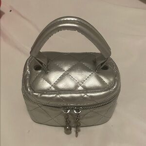 Mini Silver Vanity Handbag
